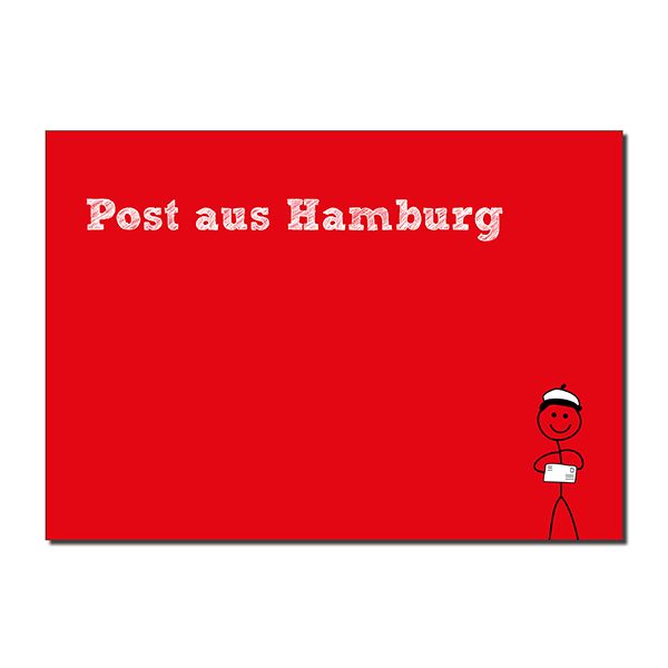 Postkarte Post aus Hamburg