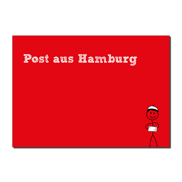 Postkarte Post aus Hamburg