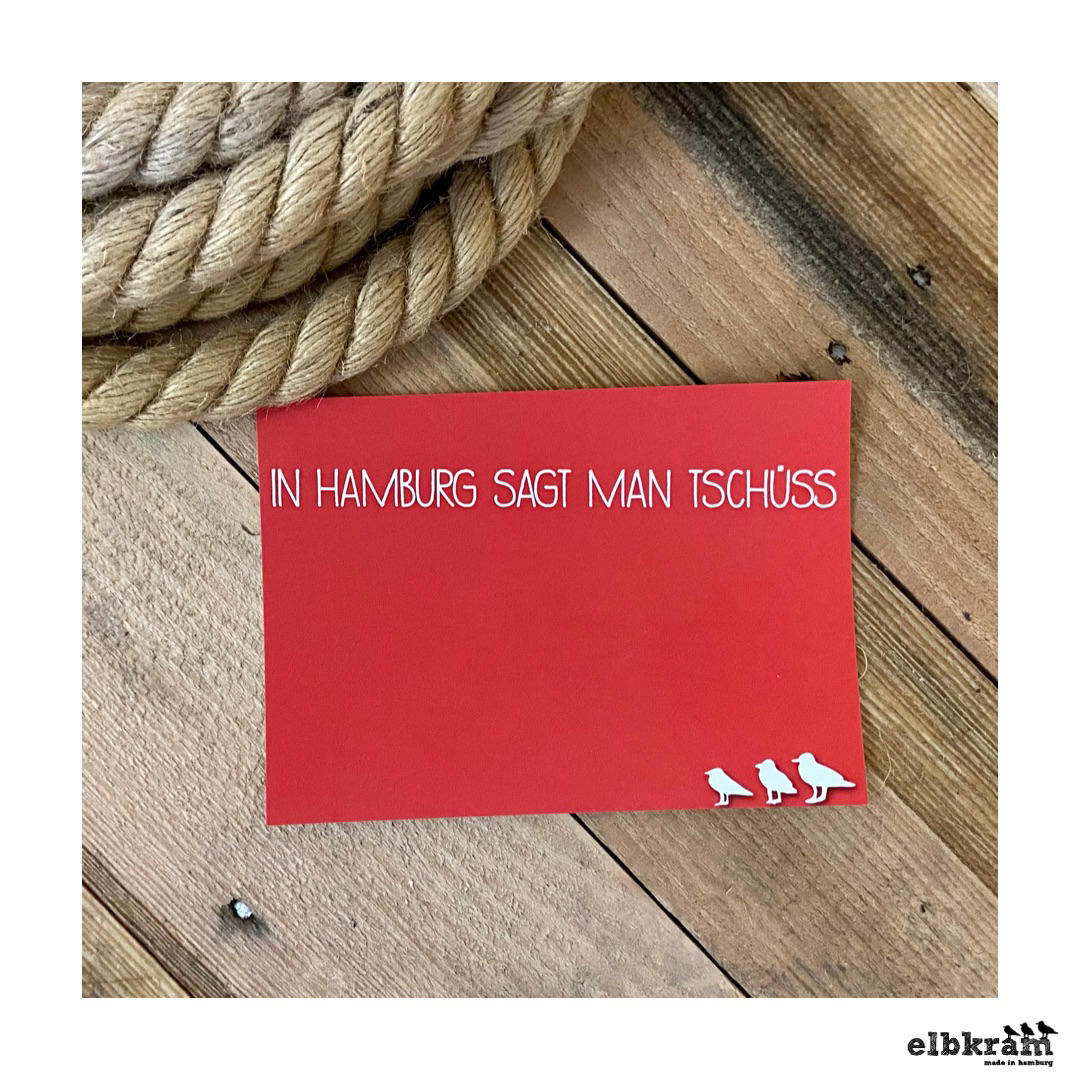 𝚃𝚜𝚌𝚑ü𝚜𝚜 𝚑𝚎𝚒𝚜𝚜𝚝 𝙰𝚞𝚏𝚠𝚒𝚎𝚍𝚎𝚛𝚜𝚎𝚑𝚎𝚗… 𝚐𝚊𝚗𝚣 𝚎𝚒𝚗𝚏𝚊𝚌𝚑​​​​​​​​
​​​​​​​​
Wann würdet ihr diese Karte verschicken?​​​​​​​​
Schreibe es uns in den Kommentaren⬇️​​​​​​​​
​​​​​​​​
*​​​​​​​​
​​​​​​​​
🏷 Postkarte „Hamburg sagt Tschüss“ ​​​​​​​​
​​​​​​​​
*​​​​​​​​
​​​​​​​​
🙌 Abonniere @elbkram und werde Teil unserer elbkram Crew. Wir freuen uns auf dich.​​​​​​​​
​​​​​​​​
*​​​​​​​​
​​​​​​​​
⚓️ Schau in unserem Shop vorbei auf www.elbkram.de und entdecke Kreatives, Witziges & Nützliches made in Hamburg​​​​​​​​
​​​​​​​​
* ​​​​​​​​
​​​​​​​​
#elbkram #schönedingeauspaier #grußkarten wirliebenschreibkram #statement #papeterie #meinlieblingskram #imnordenzuhause #schreibmalwieder #happypost #postkarten #hamburgliebe #abschied #tschüss #madeinhamburg #postkartenliebe #inhamburgsagtmantschüss